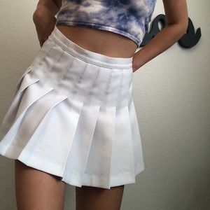 white tennis skirt from american apparel